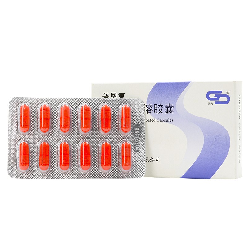 普恩复 蚓激酶肠溶胶囊(30万单位*12粒/板/盒)