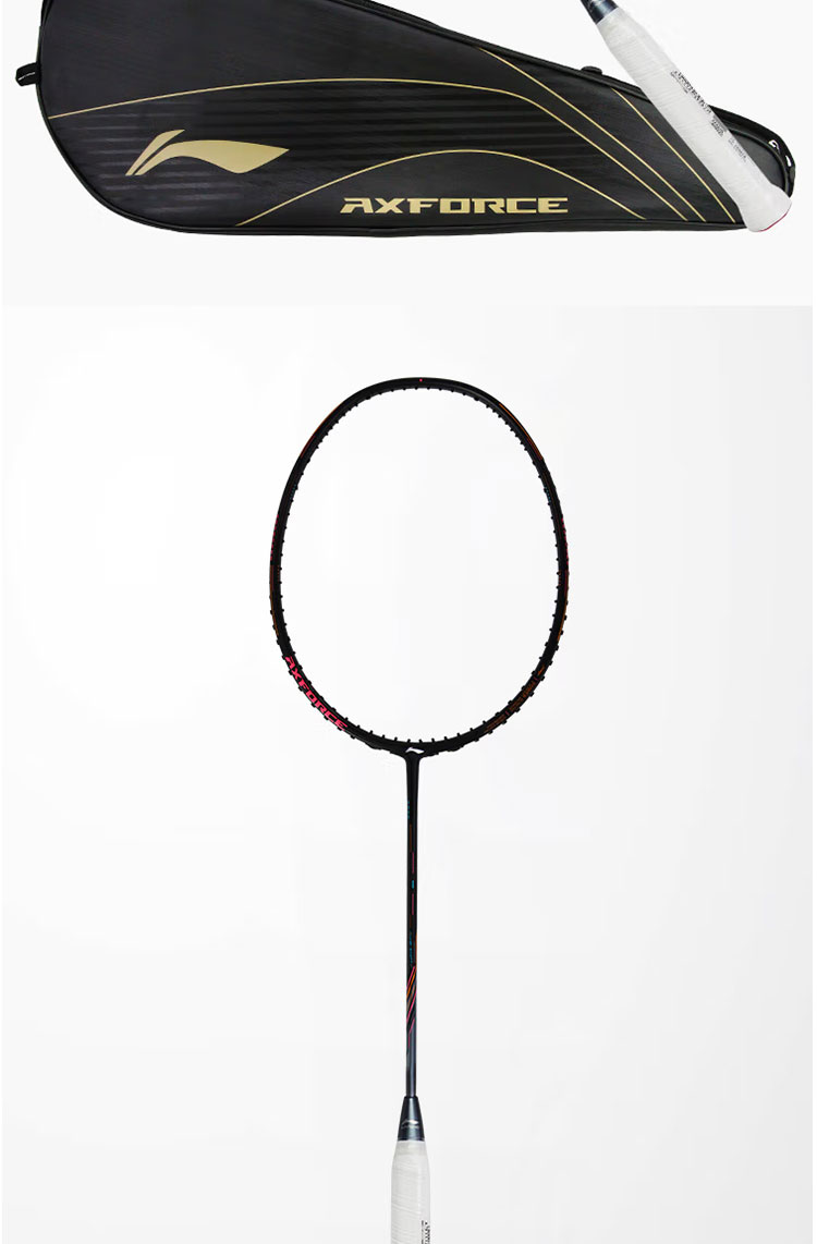 李宁(li-ning) 羽毛球拍全碳素单拍 雷霆80黑金中杆ayps004-1/4u5